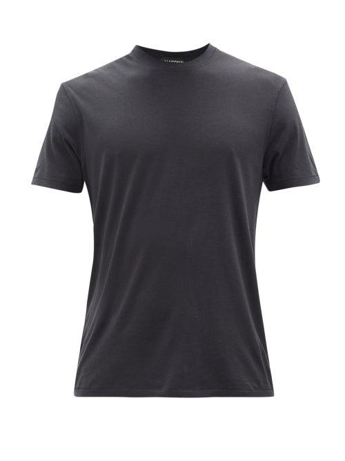 Tom Ford - Crew-neck Jersey T-shirt - Mens - Black