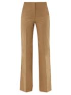 The Row - Vasco Cotton-twill Tailored Trousers - Womens - Brown