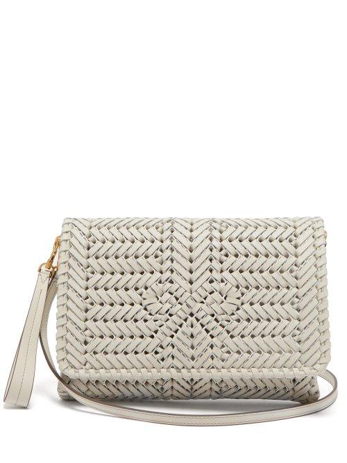 Matchesfashion.com Anya Hindmarch - The Neeson Woven Leather Cross Body Bag - Womens - White