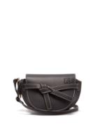 Matchesfashion.com Loewe - Gate Knot Leather Mini Bag - Womens - Navy