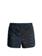 Matchesfashion.com Valentino - Tokyo Print Swim Shorts - Mens - Blue