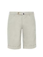 Matchesfashion.com Incotex - Slim Fit Linen Blend Chino Shorts - Mens - Beige