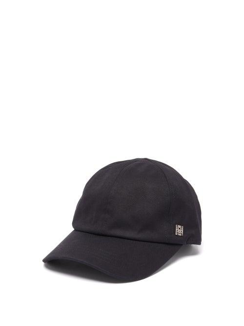 Ladies Accessories Totme - Logo-plaque Canvas Baseball Cap - Womens - Black
