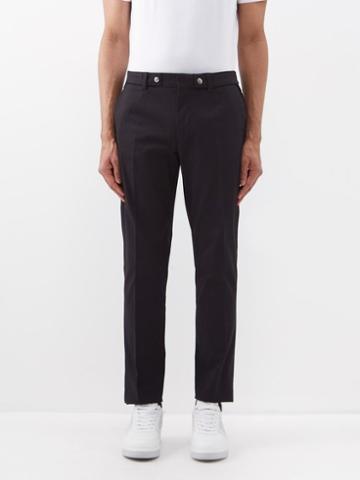 Dolce & Gabbana - Cotton-twill Slim-leg Trousers - Mens - Black