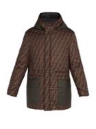 Matchesfashion.com Fendi - Reversible Printed Shell Parka Jacket - Mens - Brown Multi
