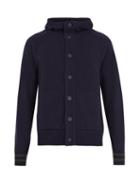Matchesfashion.com Tomas Maier - Hooded Wool Cardigan - Mens - Navy