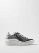 Jimmy Choo - Diamond Light Maxi Metallic-leather Trainers - Womens - Silver