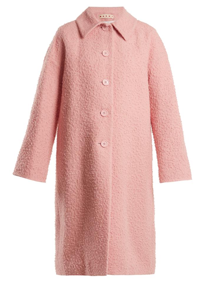 Marni Single-breasted Alpaca And Silk-blend Coat