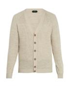 Zanone V-neck Multi-weave Cardigan