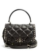 Matchesfashion.com Valentino - Candystud Quilted Leather Shoulder Bag - Womens - Black