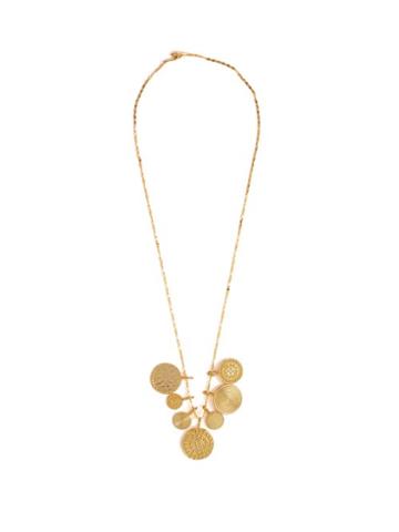 Matchesfashion.com Joelle Kharrat - Moneta Multi Coin Charm Necklace - Womens - Gold