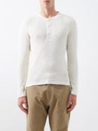 Rrl - Cotton-waffle Henley Shirt - Mens - White