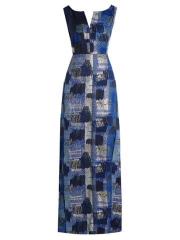 Carl Kapp Painterly-jacquard Gown