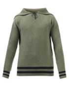 Maison Margiela - Sailor-collar Wool Sweater - Mens - Green