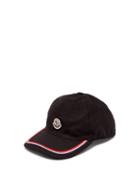 Matchesfashion.com Moncler - Logo Embroidered Cap - Mens - Black