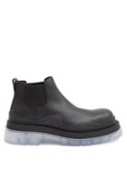 Matchesfashion.com Bottega Veneta - Bv Tire Transparent-sole Leather Chelsea Boots - Mens - Black Multi