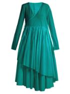 Matchesfashion.com Merlette - Andaman Asymmetric Wrap Dress - Womens - Green