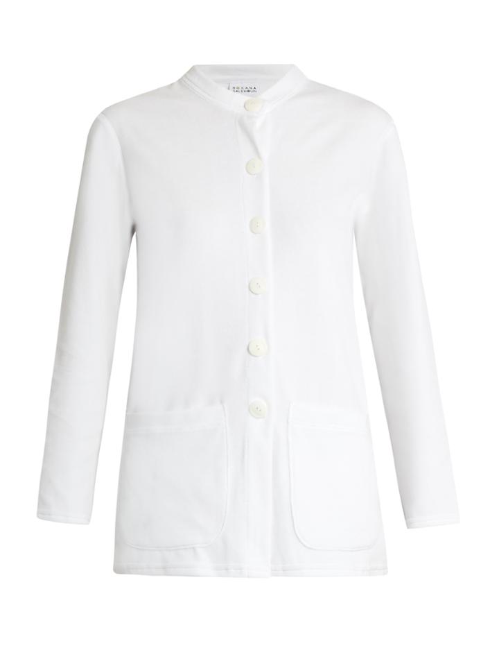 Roxana Salehoun Velvet Shirt And Shorts Cover-up Set