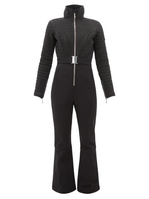 Matchesfashion.com Cordova - Verbier Belted Smocked Ski Suit - Womens - Black