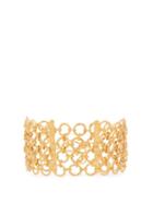 Matchesfashion.com Pippa Small Turquoise Mountain - Zeeb 18kt Gold Plated Chainmail Bracelet - Womens - Gold