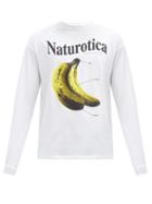 Matchesfashion.com Christopher Kane - Naturotica Banana-print Cotton T-shirt - Mens - White