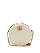 Matchesfashion.com Gucci - Gg Marmont Circular Leather Cross Body Bag - Womens - White
