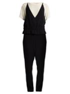 Vanessa Bruno Gib Short-sleeved Tapered Crepe Jumpsuit