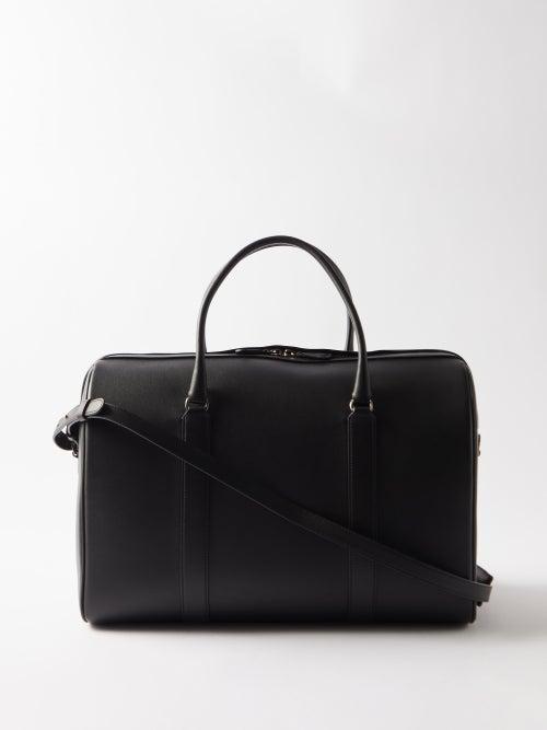 The Row - Iowa Leather Holdall Bag - Mens - Black