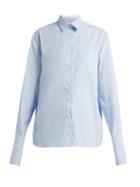 Matchesfashion.com Summa - Exaggerated Cuff Cotton Shirt - Womens - Light Blue