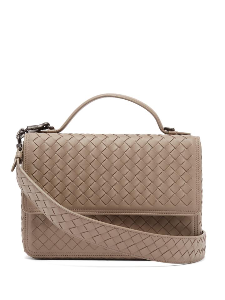 Bottega Veneta Intrecciato-woven Leather Satchel
