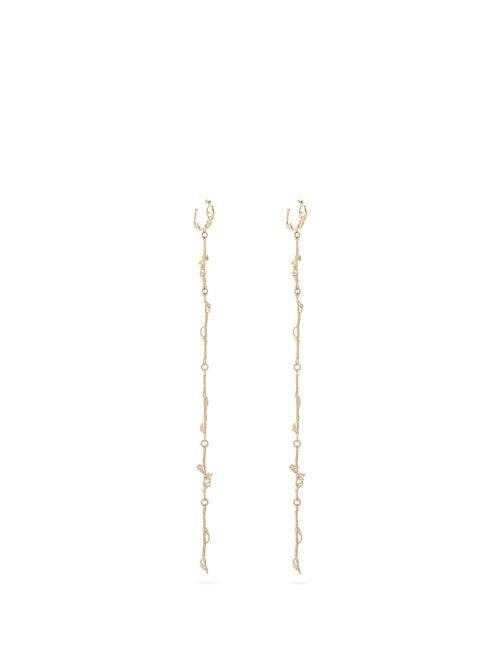 Matchesfashion.com Lemaire - X Joanne Burke Twig Earrings - Womens - Gold