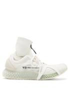 Y-3 - Runner 4d Iow Mesh And Neoprene Trainers - Mens - White