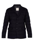 Matchesfashion.com Moncler - Rodin Quilted Down Wool Blazer - Mens - Navy