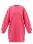 Raey - Recycled-yarn Cotton-blend Sweatshirt Dress - Womens - Fuchsia