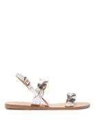 Matchesfashion.com Ancient Greek Sandals - Plexi Leather Sandals - Womens - Silver