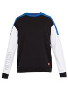 Matchesfashion.com P.e Nation - Field Contrast Panel Cotton Sweatshirt - Mens - Black Multi