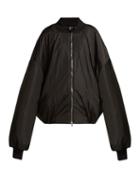 Matchesfashion.com Edward Crutchley - Embroidered Oversized Bomber Jacket - Womens - Black