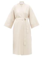 Matchesfashion.com Harris Wharf London - Kimono-sleeve Belted Virgin-wool Coat - Womens - Cream