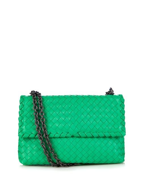 Bottega Veneta Olimpia Small Intrecciato Leather Shoulder Bag
