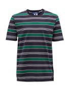 Matchesfashion.com Junya Watanabe - Striped Cotton-jersey T-shirt - Mens - Green Multi