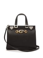 Matchesfashion.com Gucci - Zumi Small Top Handle Leather Bag - Womens - Black