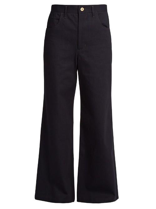 Wales Bonner Isaac High-rise Flared Jeans
