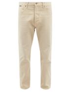 Tom Ford - Straight-leg Cotton-corduroy Trousers - Mens - Cream
