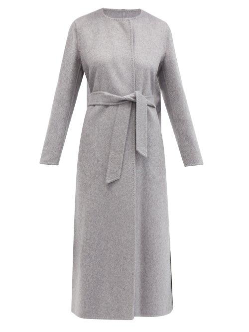 Matchesfashion.com Max Mara - Bozen Coat - Womens - Light Grey