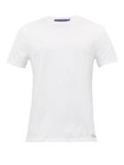 Matchesfashion.com Ralph Lauren Purple Label - Crew Neck Cotton Lisle Jersey T Shirt - Mens - White