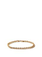 Matchesfashion.com M Cohen - The Mini Omni Diamond & 18kt Gold Bracelet - Mens - Yellow Gold