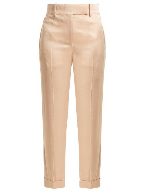 Matchesfashion.com Haider Ackermann - Kuiper High Rise Satin Trousers - Womens - Light Pink