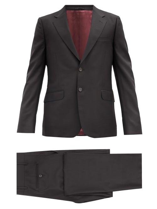 Matchesfashion.com Gucci - London Single-breasted Wool-blend Two-piece Suit - Mens - Black