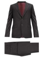 Matchesfashion.com Gucci - London Single-breasted Wool-blend Two-piece Suit - Mens - Black