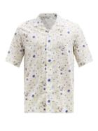 Matchesfashion.com Paul Smith - Cuban-collar Floral-print Cotton Shirt - Mens - White